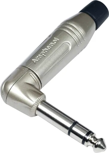 High quality Amphenol right angle jack plug. Designed for use in high end audio installations where space is limited.