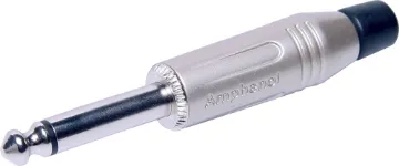 6.35mm Mono Metal ACPM-GN Jack Plug AMPHENOL (formerly Alcatel) connectors are ideal for use in high performance audio applications, including mobile PA use. They represent a no-compromise approach to connector technology, with rugged construction, secure mechanical characteristics and low