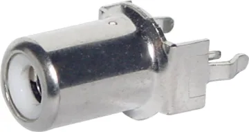 White PCB Mount Vertical RCA Socket PCB vertical mount RCA socket.