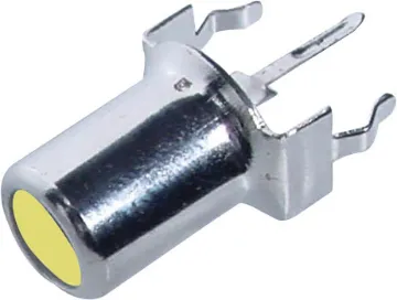 Yellow PCB Mount Vertical RCA Socket PCB vertical mount RCA socket.