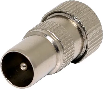 Screw On RG59 Metal Male Plug PAL 75 Ohm Metal Line Plug to suit RG59