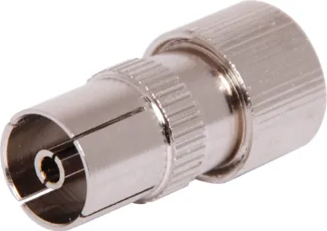 Screw On Metal RG59 Female Socket PAL 75 Ohm Metal Line Socket to suit RG6 and RG59