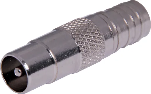 Metal 75 ohm PAL line plug to suit RG6 coaxial cable. Normal and Quad Screened. Crimp type. 
