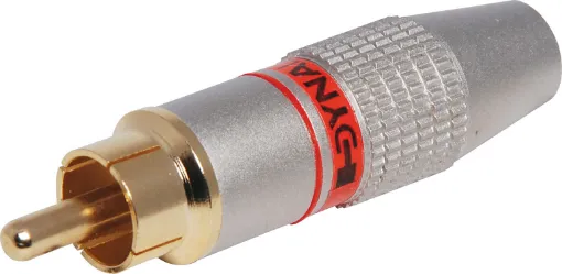 Super high-quality metal RCA plugs with gold plated contacts for ultra low connection loss. 