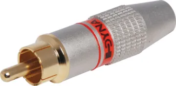 Red 8mm Pro Metal Gold RCA Line Plug Super high-quality metal RCA plugs with gold plated contacts for ultra low connection loss.