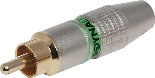 Super high-quality metal RCA plugs with gold plated contacts for ultra low connection loss. 