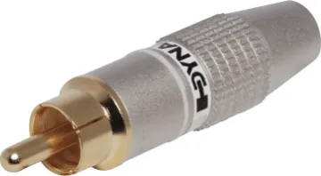 White 6mm Pro Metal Gold RCA Line Plug Super high-quality metal RCA plugs with gold plated contacts for ultra low connection loss.