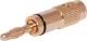 Black Gold Plated Banana Plug With screw connection for wire termination.  3A @ 125V AC.