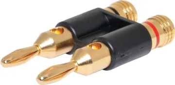 Metal Gold Plated Dual Banana Plug Gold plated Dual banana plug for speaker connections. With screw connection for wire termination.
3A @ 125V AC.
