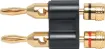 Gold plated Dual banana plug for speaker connections. With screw connection for wire termination.
3A @ 125V AC.