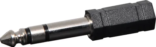 6.35mm Stereo Plug To 3.5mm Stereo Socket Adapter.