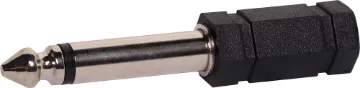 6.35mm Mono Plug to 3.5mm Mono Socket Adapter 6.35mm Mono Plug To 3.5mm Mono Socket Adapter.