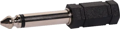6.35mm Mono Plug To 3.5mm Mono Socket Adapter.