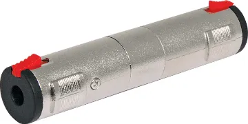 6.35mm Socket to 6.35mm Socket Locking Adapter Stereo Socket to Stereo Socket Locking.