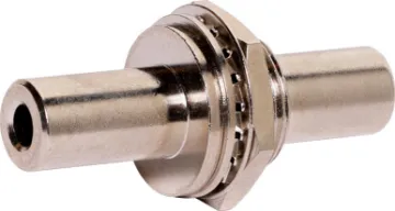 3.5mm Chassis Back To Back Stereo Jack Socket Allows easy connection from both sides via 3.5mm TRS connection. Ideal for custom AV wall plates or as a cable joiner. 12mm mounting hole. Stereo.