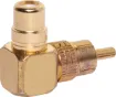 RCA to 1 x RCA Skt.

Depth when plugged in: 19mm
Overall dimensions: 32 x 25mm.