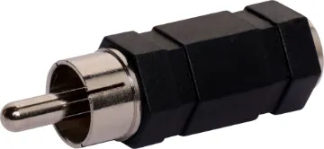 RCA Male to 3.5mm Mono Female Adapter Reliable adaptors for audio and video use.