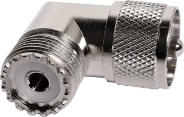 Right Angle PL259 Male To SO239 Female Adapter Right Angle PL259 Male To SO239 Female Adapter