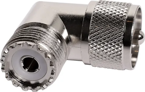 Right Angle PL259 Male To SO239 Female Adapter