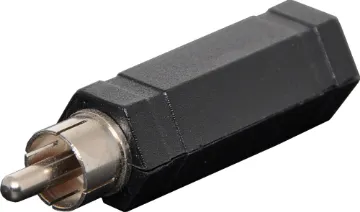 RCA Male to 6.35mm Mono Socket Adapter RCA Male to 6.35mm Mono Socket Adapter.