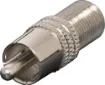 RCA Male to F Connector Female Adapter