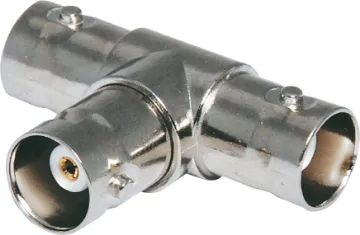 3 Way BNC Female T Piece Adapter 3 Way T - BNC Sockets