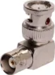 Male to female BNC, 90deg. Right angle adaptor