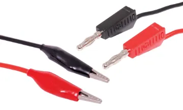 Test Leads - Banana Plugs to Croc Clips Economical replacement test leads. Banana to Croc Clip.