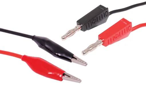 Economical replacement test leads. Banana to Croc Clip.