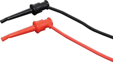 Banana Plugs to IC Clips Lead Set Economical replacement test leads. Quality banana to various ends to suit most multimeters and test equipment. 
Banana to IC Test Clip