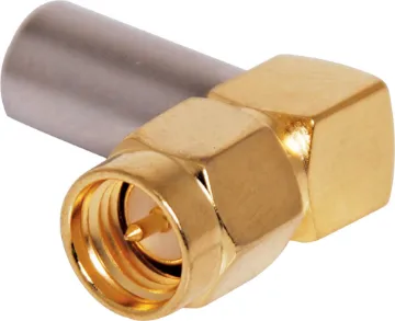 Crimp On Right Angle RG58U Gold Plated Male Plug SMA All models suit RG58U coaxial cable.
Crimp Type Male Right Angle