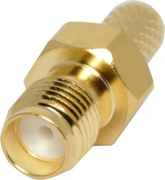 Crimp On RG58U Gold Plated Female Socket SMA Crimp Type, Female.