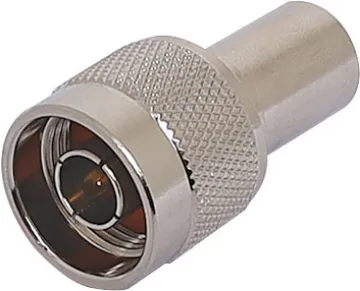 Crimp On RG213 Male Line N Type Crimp Plug to suit RG213 coax.
As used in RF 2-way radio communications equipment.