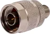 Interfaces F type coaxial equipment/leads with N type coaxial equipment/leads. 