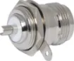 Panel Mount socket  to suit RG58 coax.
As used in RF 2-way radio communications equipment. Requires 15mm panel hole.