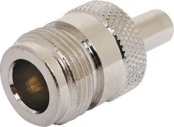 Crimp On RG58U Female Line N Type Crimp Plug to suit RG58 coax.
As used in RF 2-way radio communications equipment.