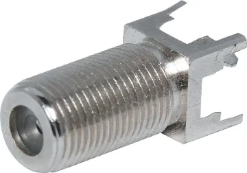 PCB Mount Socket F Type Mounting Hole 9.5mm  dia.