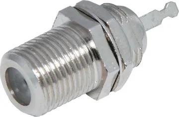 Chassis Mount Socket F Type Socket Chassis Mount Single Hole