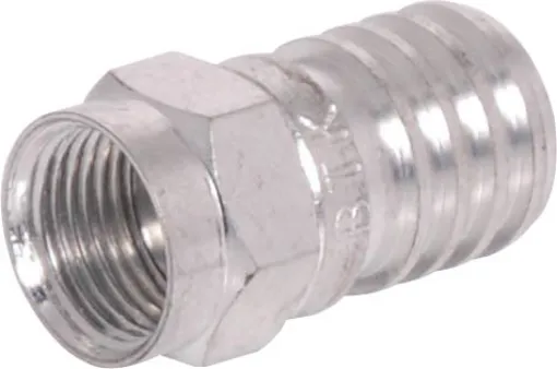 Crimp F connector for television connection. 