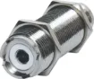 Female-Female, Panel Mount. Mounting Hole 15.5mm. SO239