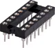16 Pin (0.3") DIL Machined Pin IC Socket Contact Resistance: 30M Ohms Max @ DC 100mA
Insulation Resistance: 1000M Ohms Min @ DC 250V
Current Rating: 1 Amp
Dielectric Voltage: AC 500V for 1 Minute
Operating Temp: -55° to 105° C
Gold Plated Beryllium Copper Contacts