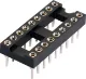 18 Pin (0.3") DIL Machined Pin IC Socket Contact Resistance: 30M Ohms Max @ DC 100mA
Insulation Resistance: 1000M Ohms Min @ DC 250V
Current Rating: 1 Amp
Dielectric Voltage: AC 500V for 1 Minute
Operating Temp: -55° to 105° C
Gold Plated Beryllium Copper Contacts