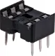 6 Pin (0.3") DIL Tinned IC Socket Contact Resistance: 30M Ohms Max @ DC 100mA 
Insulation Resistance: 1000M Ohms Min @ DC 250V 
Current Rating: 1 Amp 
Dielectric Voltage: AC 500V for 1 Minute 
Operating Temp: -55 deg C to 105 deg C 
Gold Plated Beryllium Copper Contacts
