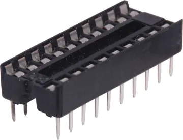 20 Pin (0.3") DIL Tinned IC Socket Contact Resistance: 30M Ohms Max @ DC 100mA
Insulation Resistance: 1000M Ohms Min @ DC 250V
Current Rating: 1 Amp
Dielectric Voltage: AC 500V for 1 Minute
Operating Temp: -55° to 105° C
Gold Plated Beryllium Copper Contacts