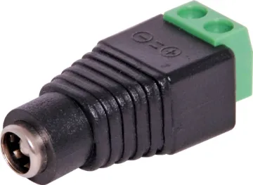 2.5mm Screw Terminal DC Power Line Socket Two way screw terminal to 2.5mm Male DC socket.