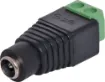 Two way screw terminal to 2.1mm DC male socket.