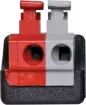 Two way spring terminal to 2.1mm Female DC plug.