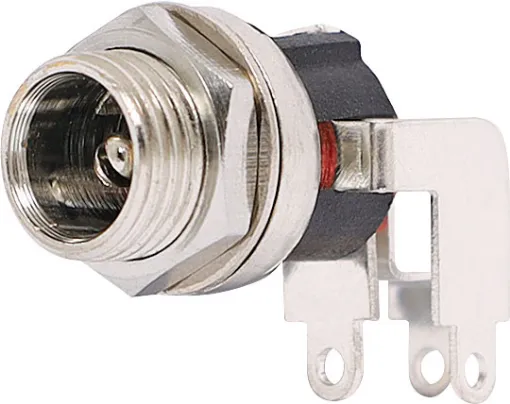 Metal Socket 2.1mm PCB mount right angle 