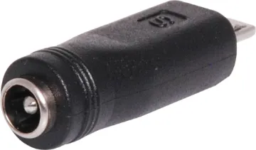 DC Power 2.1mm Socket to Micro USB A Plug Adapter DC power adaptor. 2.1mm socket  to micro USB type A  plug.