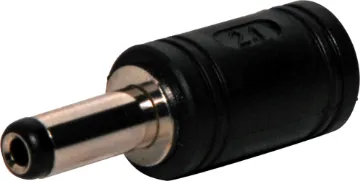 DC Power 2.1mm Socket to 2.5mm Plug Adapter DC power adaptor. 2.1mm socket  to 2.5mm plug. Adaptor shaft length 14mm.